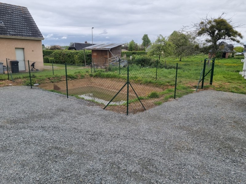 chantier de clôture simple torsion Yvetot 76