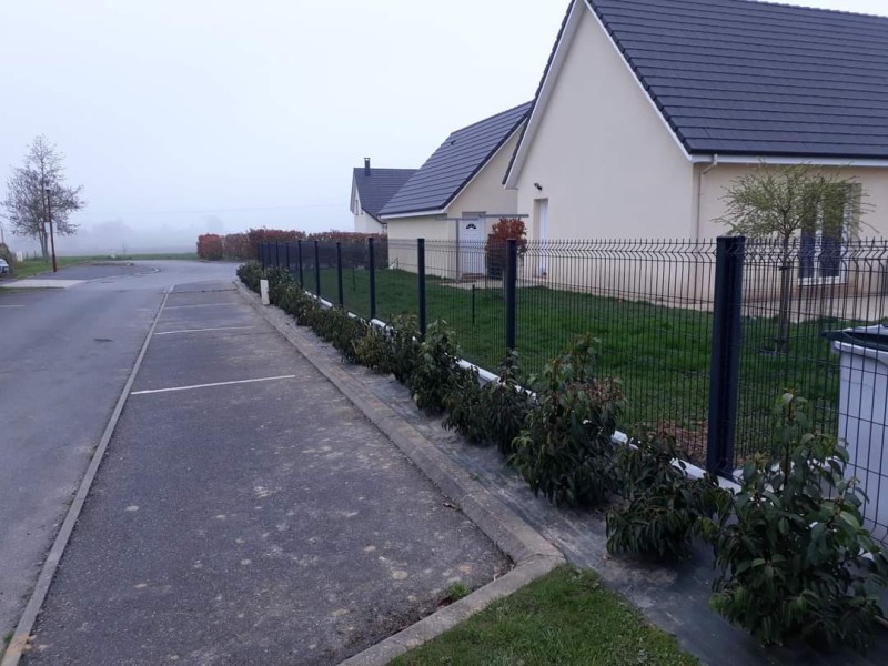  clôture en panneaux rigide secteur Fréville 76