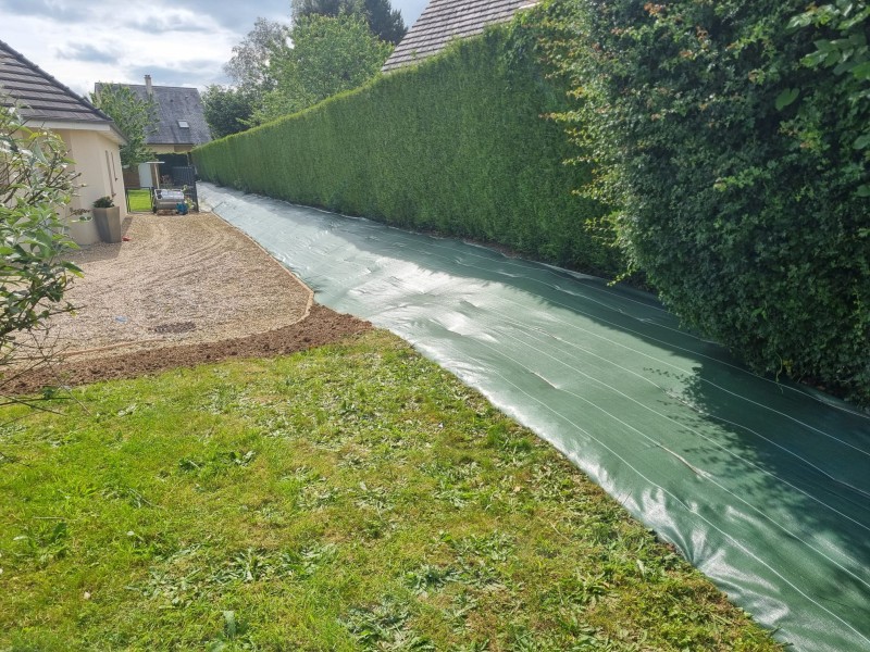 Bâchage des talus secteur Le Bocasse 76