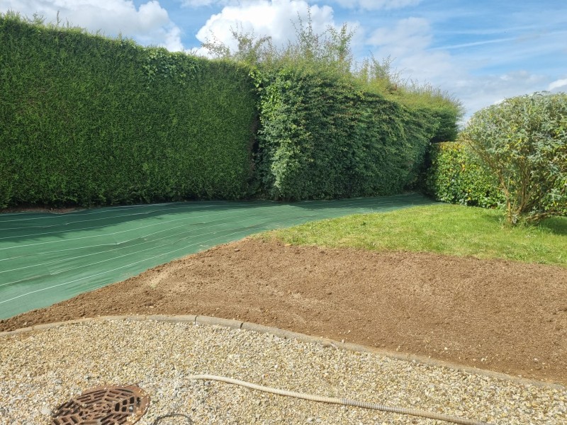 Bâchage des talus secteur Le Bocasse 76