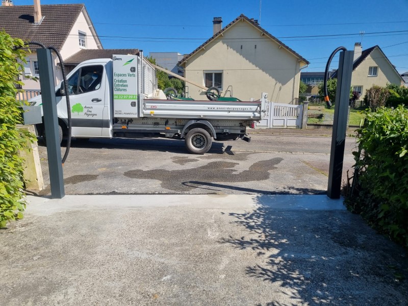 Chantier de maçonnerie des portails secteur Duclair 76