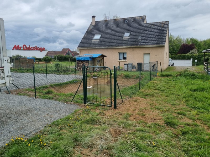 chantier de clôture simple torsion Yvetot 76